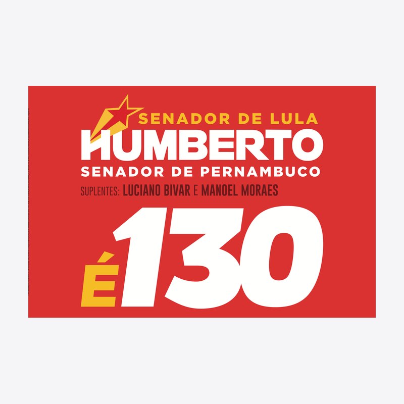 Bandeira da campanha É 130